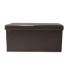 Foldable storage bench with turnover lid -HS7638-E003