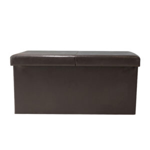 Foldable storage bench with turnover lid -HS7638-E003