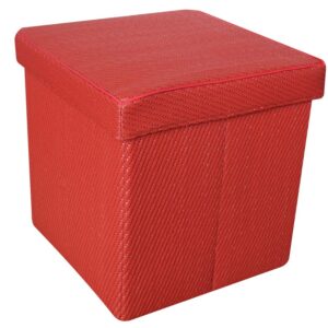 Foldable storage ottoman for outdoor using plastic PP material -HS15-E341