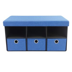 Foldable storage ottoman with 3 drawer -HS-D03 1