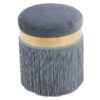 Round stool with macrame -HSML-6