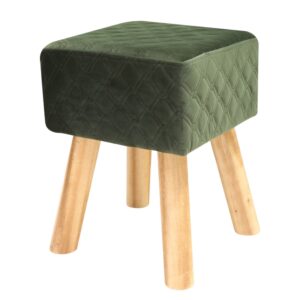 Square stool with pine wood legs -HS-WL9E