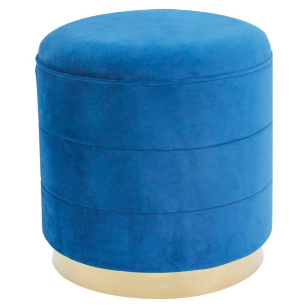 Round storage stool with metalbase -HS-SL10E