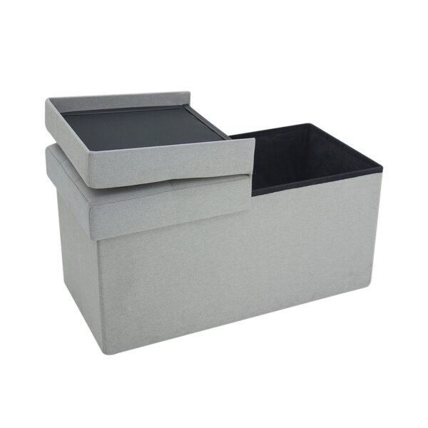 foldable storage bench with 4 buttons(flip type) HS8040-E002 4