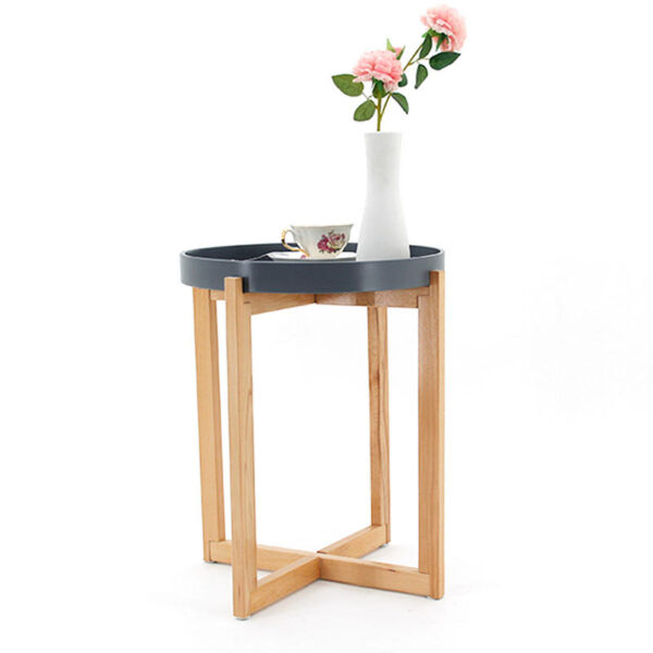 Foldable side table with wood legs - Wuxi Housetex Industries Co., Ltd.