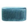 Velvet Oval Storage Ottoman Bench