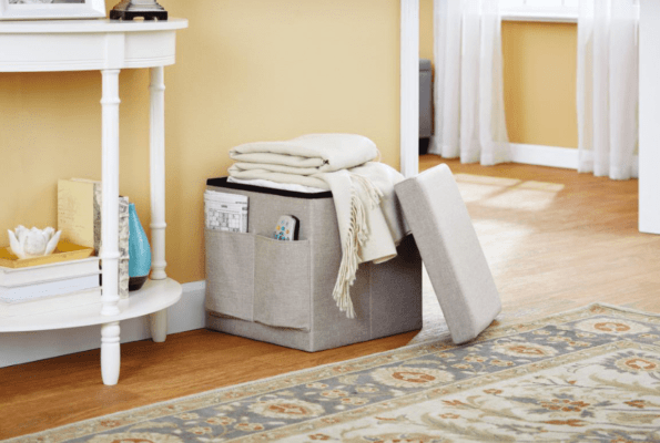 Foldable storage ottoman