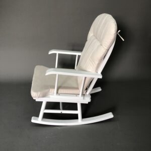 Rocking Chair with Polyester Cushion Cream 06
