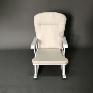 Rocking Chair with Polyester Cushion (Cream)1