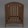 Solid Wood Baby Crib in Brown Finish3