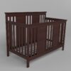 Solid Wood Baby Crib in Espresso Finish