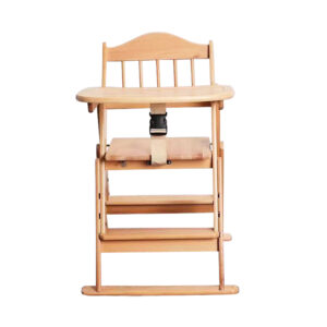 Wooden High Chair Feeding Chair Dining Chair for Baby and Toddler 2