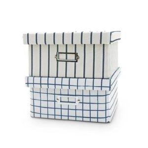 Foldable Fabric Storage Boxes and Baskets with Lift-off Lid
