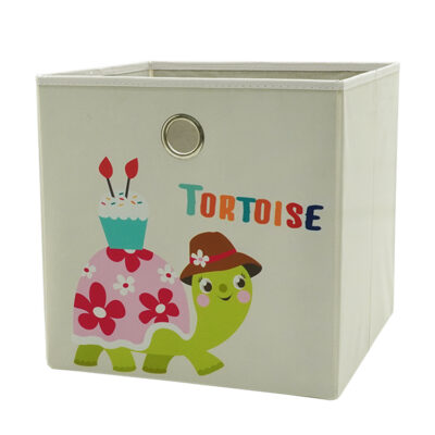 Fun Fabric Storage Boxes and Cubes with Animal Characters Print 10