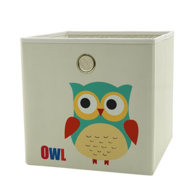 Fun Fabric Storage Boxes and Cubes with Animal Characters Print 15