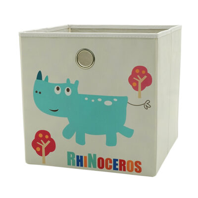 Fun Fabric Storage Boxes and Cubes with Animal Characters Print 6