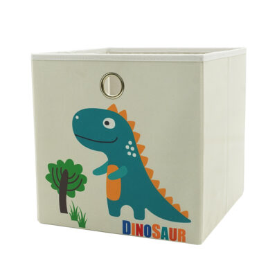 Fun Fabric Storage Boxes and Cubes with Animal Characters Print 7