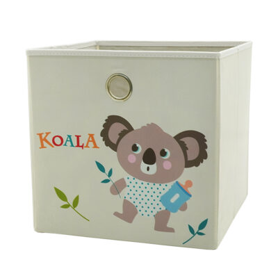 Fun Fabric Storage Boxes and Cubes with Animal Characters Print 9