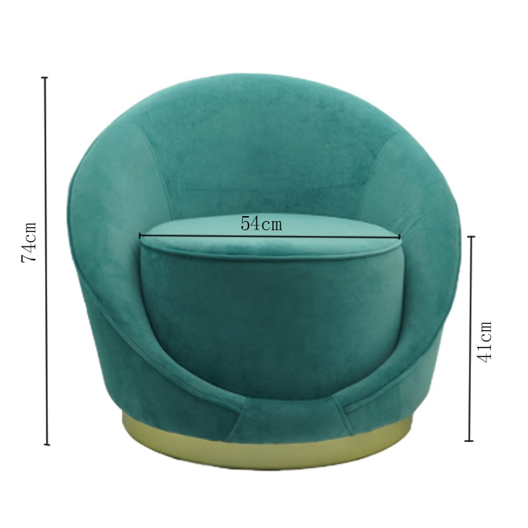 Velvet Sea Shell Seat Cushion Soft Plush Padded Chair Backrest