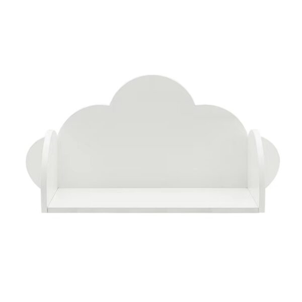 White Cloud Shaped Floating Wall Shelf