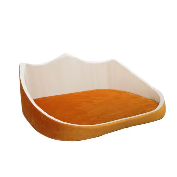 Crown Shaped Pet Bed with Removable Cushioned Pad