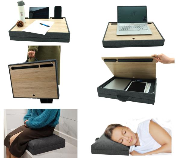 Handy Laptop Desk with Storage Function -function
