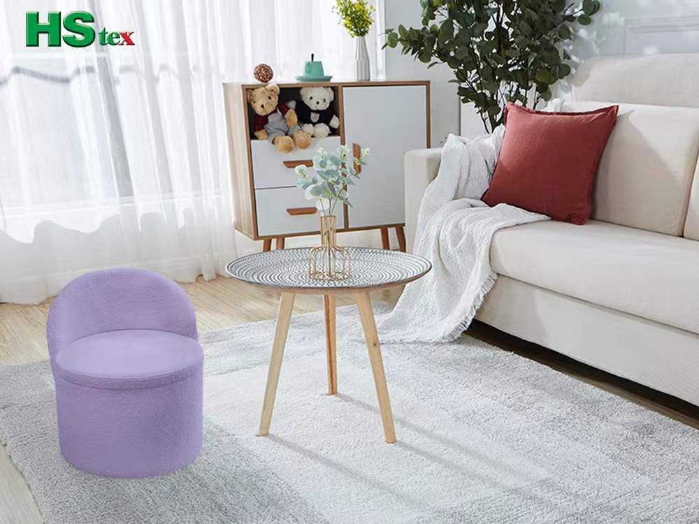 Mini Round Storage Ottoman Chair 1