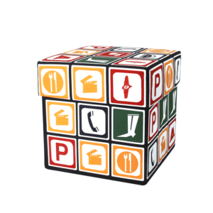 Rubik’s Cube Storage Ottoman Stools