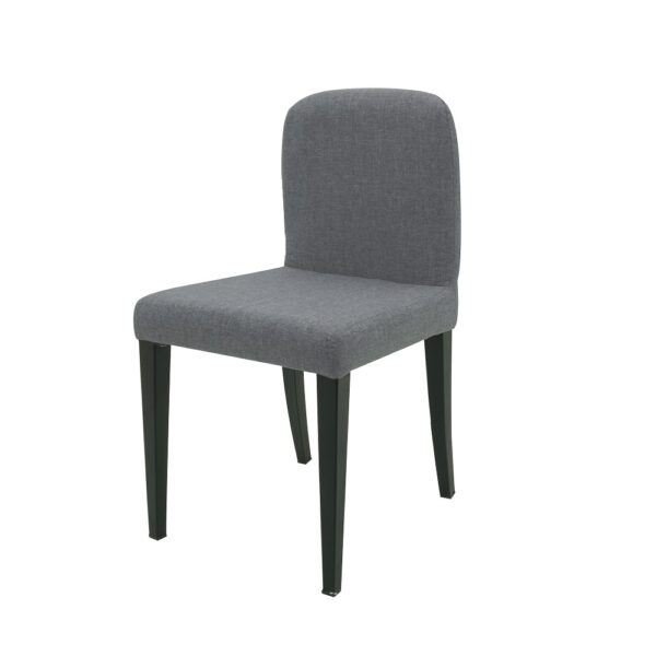 Collapsible Dining Chair with Fabric Upholstery (grey)