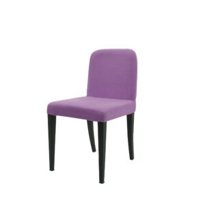 Collapsible Dining Chair with Fabric Upholstery (purple)