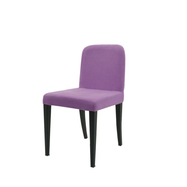 Collapsible Dining Chair with Fabric Upholstery (purple)