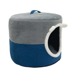 Convertible Round Pet Nest / Bed Using Velvet Fabric