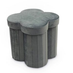 Storage Ottoman with a Flower Shape Top