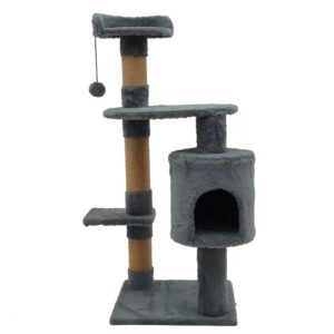 Four-Level Cat Tree with Hanging Ball and Hiding Tube