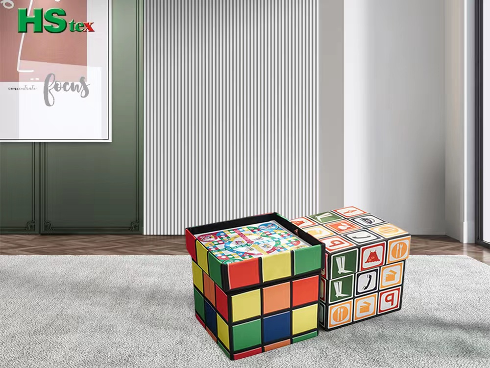 Rubik's Cube Storage Ottoman Stools