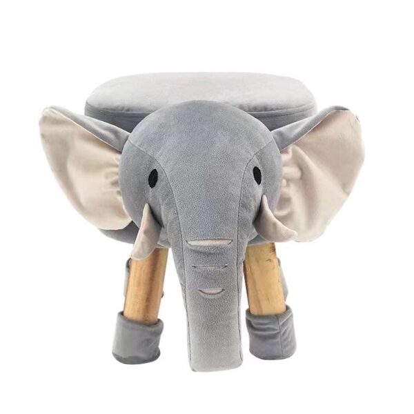 Animal Shaped Kids Ottoman Elephant