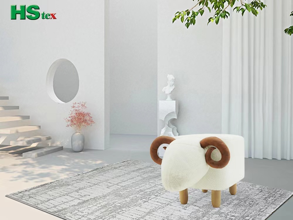 Animal Shaped Kid's Ottoman-sheep