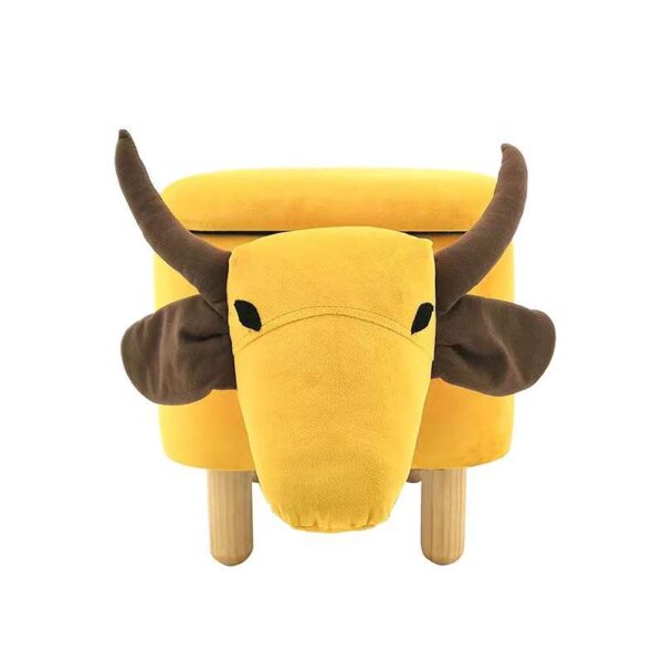 Animal Shaped Kids Ottoman with Storage