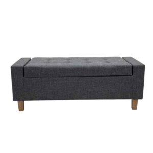 Storage Ottoman Bench with Tufted Top