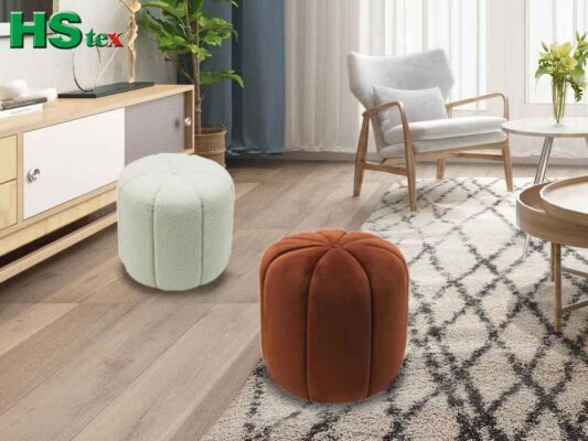 Teddy Fleece Ottoman Stools