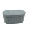 Foldable Oval Ottoman 1