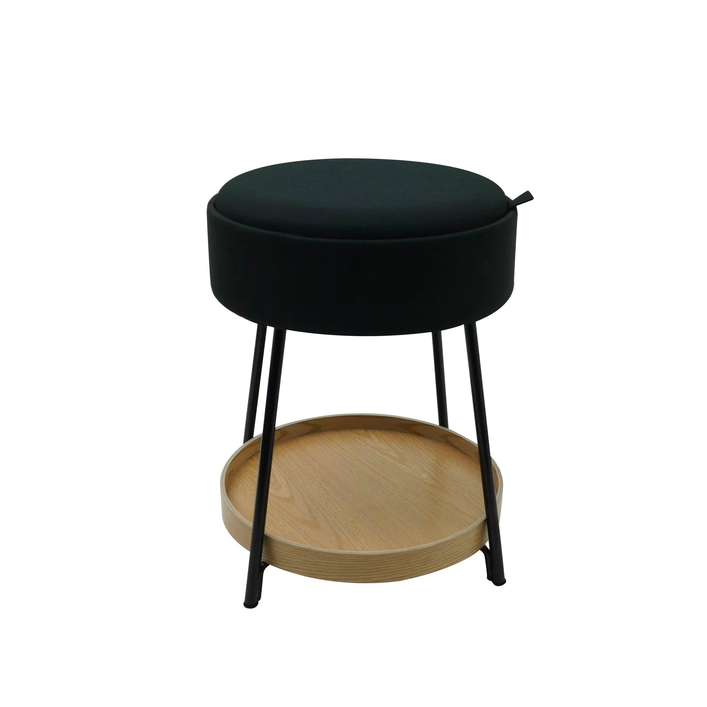 Round Multipurpose Ottoman Stool with Storage