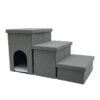 Three-Step Ladder Pet House with Storage